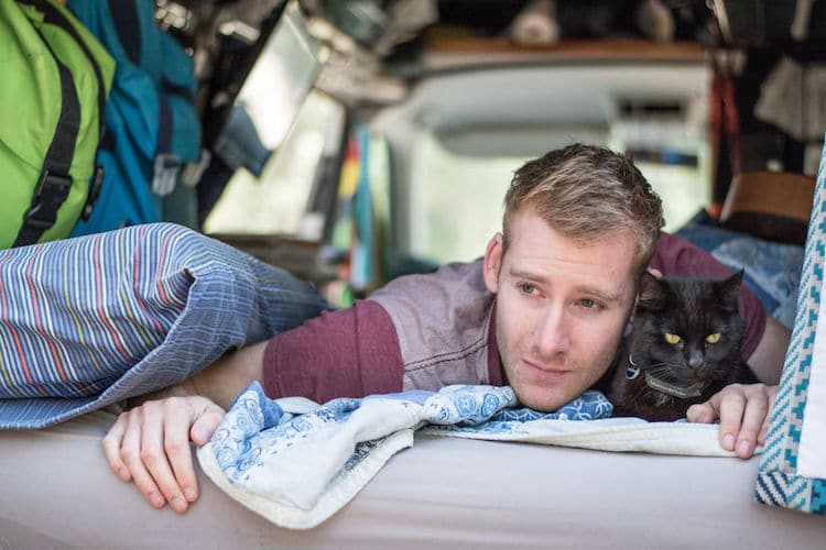 This Man And His Rescue Cat Have Traveled 31,000 Miles In Their Camper Van [Watch]