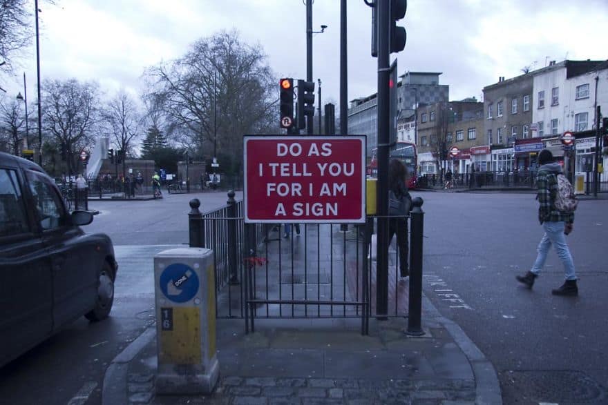 Street Artist Is Posting Ironic Messages Around The UK, And They’re Too Good To Ignore [10+ Photos]