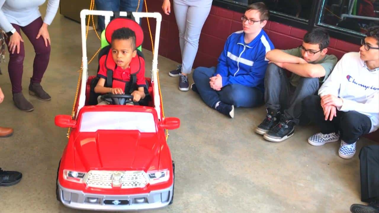STEM Students in High School And College Successfully Built Personalized Go Carts For Disabled Children