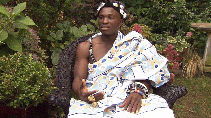 West African King In Ghana Gets A Gardening Job In Canada To Raise Money For His Tribe