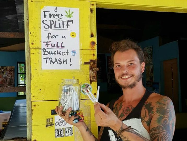 This Hostel In Jamaica Is Giving Away Free Joints In Exchange For Buckets Of Trash
