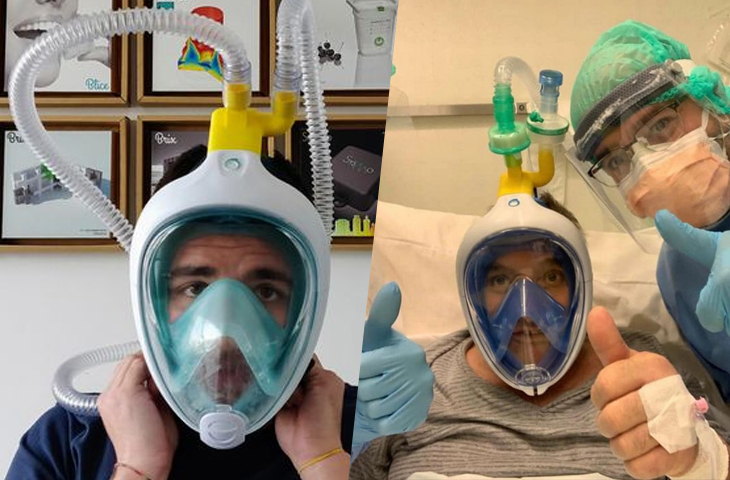 Simple Scuba Masks Turned Into Ventilators To Save Lives During The Coronavirus Pandemic