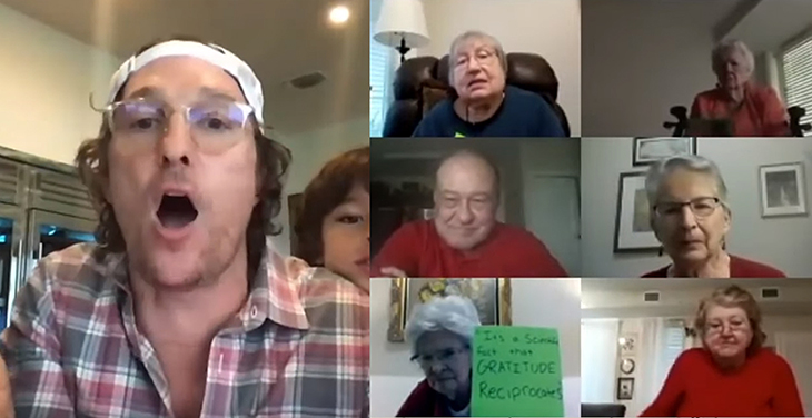 Texan Local Matthew McConaughey Hosts Virtual Bingo For Seniors In Self-Quarantine