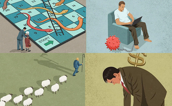 Satirical Artist John Holcroft Perfectly Captures Society’s Problems In His Brutally Honest Pieces