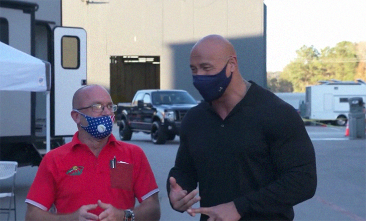 Actor Dwayne Johnson Proves That Angels Don’t Always Come With Wings, Gifting Guy Who Saved Him From Homelessness A $30K Truck