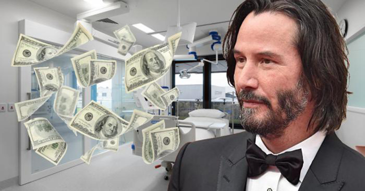 Keanu Reeves Shows Support To Cancer Patients By Donating 70% Of His Matrix Earnings