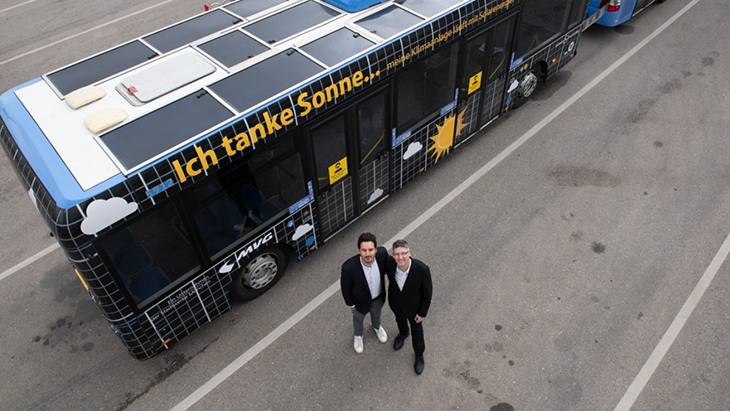 Munich Plans To Reduce Their Emissions And Pollution Through Their First Solar Bus Technology
