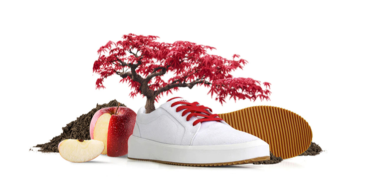 Sustainable Shoes That Grow Into Apple Trees When Discarded And Planted