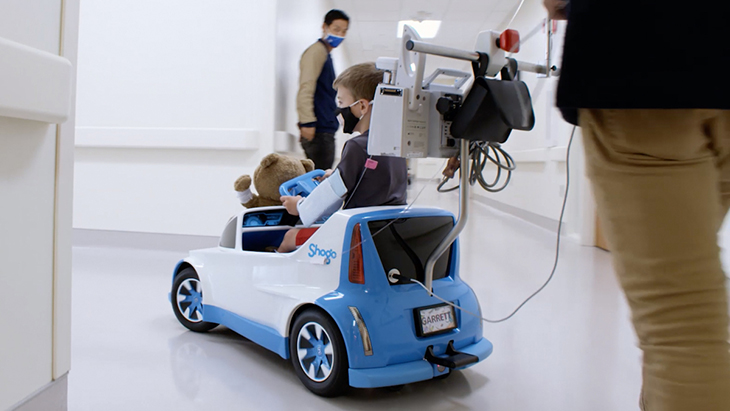 Children Can Joyfully Drive Themselves To Treatment With The Tiny Honda Electric Car