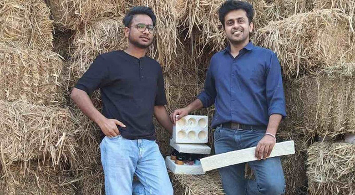 Biodegradable Foam Packaging From Rice Crop Waste Produced By An Indian Startup Company
