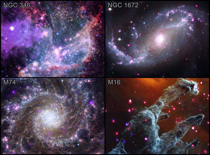 Space-Based Observatories Worked Together To Capture Incredible Images Of These Celestial Phenomena