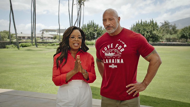 Maui Wildfire Survivors Get $1,200 From Oprah And The Rock