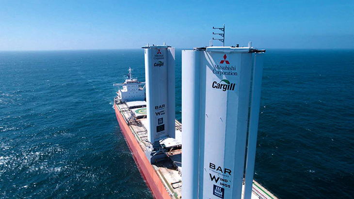 This Marine Cargo Ship Is Using ‘Wind Wings’ That Work Like High-Tech Sails, Saving Fuel By Around 30%