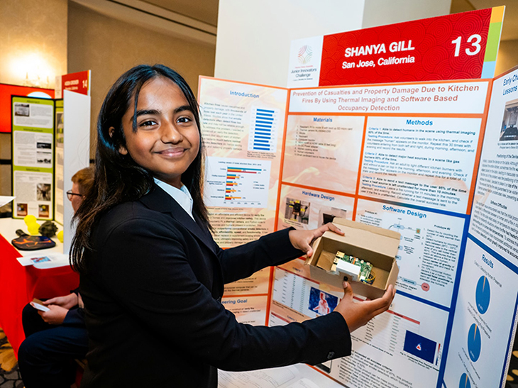 Grade Schooler Wins Science Fair With Her Innovative Fire Detection System