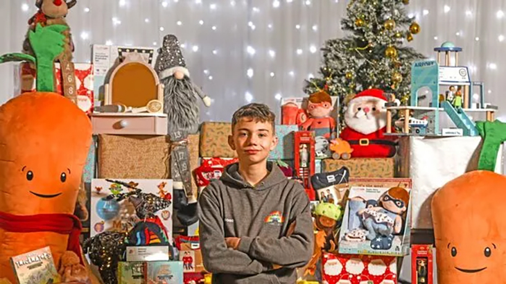 Charitable Boy Starts Holiday Gift Bank After Opening Food Bank