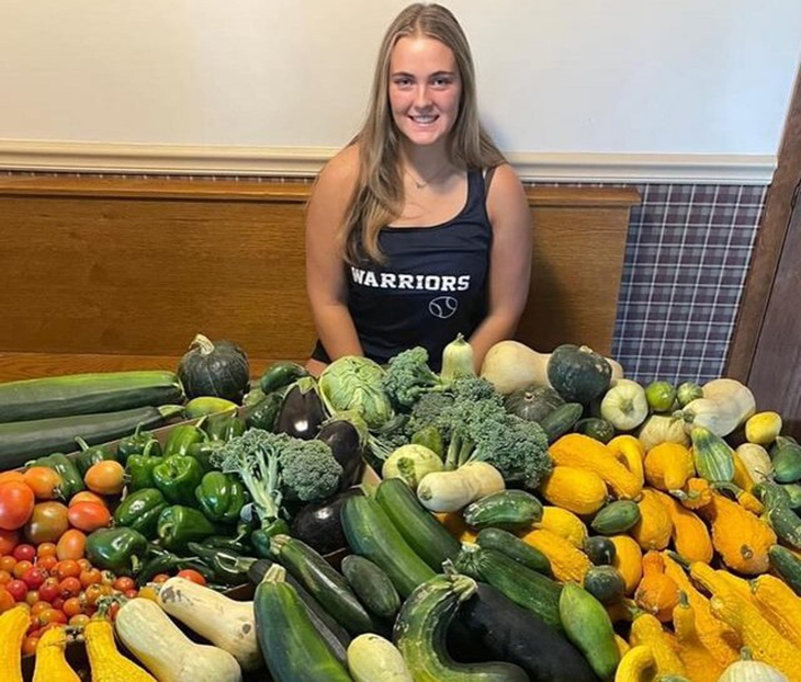 Iowa Teen Decides To Grow An Acre of Vegetables in Her Backyard To Help Provide Nutritious Food To Food Banks